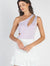 Lavender Cut-Out Detail One-Shoulder Bodysuit